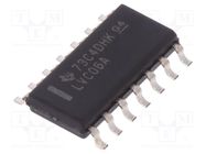 IC: digital; buffer,inverting,line driver; Ch: 6; SMD; SO14; 74LVC TEXAS INSTRUMENTS