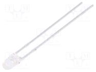 LED; 3mm; blue; 900÷1600mcd; 20°; Front: convex; 3.3÷4V KINGBRIGHT ELECTRONIC