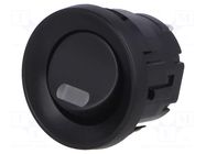 ROCKER; SPST; Pos: 2; ON-OFF; 3A/250VAC; black; LED; DS-060; 1.5kV MIYAMA