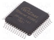 IC: Ethernet controller; 8bit BUS,SPI; LQFP48; -40÷85°C; Ch: 4 WIZNET