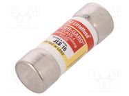 Fuse: fuse; quick blow; 15A; 600VAC; industrial; 20.6x57.2mm; JLS LITTELFUSE