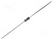 Resistor: metal film; THT; 2.2Ω; 0.6W; ±1%; Ø0.55x28mm; Ø2.4x6.3mm YAGEO