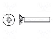 Screw; M2x6; 0.4; Head: countersunk; Phillips; PH1; steel; DIN 965 KRAFTBERG