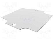 Mounting plate; steel; W: 63mm; L: 68mm; Series: 1590ZGRP HAMMOND