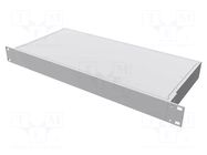 Enclosure: rack mounting; Standard: 19"; 1U; Z: 44mm; X: 422mm; rack HAMMOND