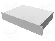 Enclosure: rack mounting; 2U; Enclos.mat: aluminium; rack; Y: 330mm HAMMOND