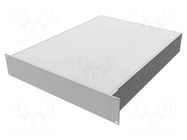 Enclosure: rack mounting; Standard: 19"; 2U; Z: 89mm; X: 422mm; rack HAMMOND