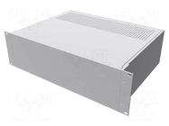 Enclosure: rack mounting; Standard: 19"; 3U; Z: 133mm; X: 422mm; rack HAMMOND