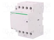 Contactor: 4-pole installation; 63A; 230÷240VAC; NC + NO x3; IP20 SCHNEIDER ELECTRIC