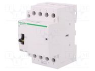 Contactor: 4-pole installation; 63A; 220÷240VAC; NO x4; IP20; 500V SCHNEIDER ELECTRIC