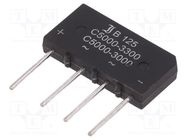 Bridge rectifier: single-phase; Urmax: 250V; If: 5A; Ifsm: 150A DIOTEC SEMICONDUCTOR