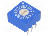 Encoding switch; HEX/BCD; Pos: 16; THT; Rcont max: 100mΩ; 4.9Ncm ECE