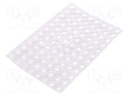 Self-adhesive foot; H: 3.8mm; transparent; polyurethane; Bumpon 3M