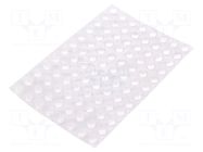Self-adhesive foot; H: 3.8mm; transparent; polyurethane; Bumpon 3M