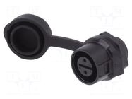 Connector: circular; socket; size 12; 02; female; PIN: 2; 125V; 5A LUTRONIC