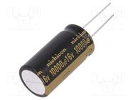 Capacitor: electrolytic; THT; 10000uF; 16VDC; Ø18x35.5mm; ±20% NICHICON