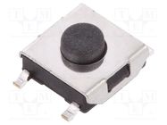 Microswitch TACT; SPST-NO; Pos: 2; 0.05A/12VDC; SMT; none; 1.6N NINIGI