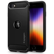 Spigen Rugged Armor Case for iPhone SE 2020 / 2022 - Black, Spigen