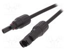 Cable: solar; male; female; 4mm2; plug; plug; PIN: 1; 2m; straight 