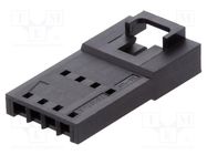 Plug; wire-wire; male; SL; 2.54mm; PIN: 4; w/o contacts; for cable MOLEX