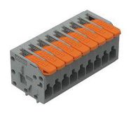 TERMINAL BLOCK, WIRE TO BRD, 9POS, 16AWG