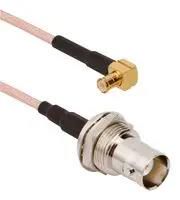 CABLE ASSY, BNC JACK-MCX R/A PLUG, 6"