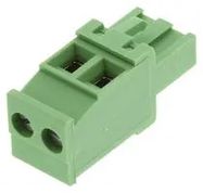 TERMINAL BLOCK PLUGGABLE, 2 POSITION, 24-12AWG