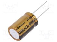 Capacitor: electrolytic; THT; 10000uF; 6.3VDC; Ø16x25mm; ±20%; 0.28 NICHICON