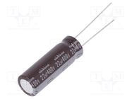 Capacitor: electrolytic; THT; 22uF; 400VDC; Ø10x31.5mm; Pitch: 5mm NICHICON