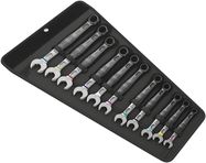 6003 Joker 11 Set 1 Combination wrench set, 1 x 8x115; 1 x 10x125; 1 x 11x135; 1 x 12x148; 1 x 13x160; 1 x 14x167; 1 x 15x174; 1 x 16x182; 1 x 17x190; 1 x 18x210; 1 x 19x230.0; 1 x 240.0x50.0, Wera