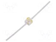 LED; amber; SMD; 2pin THT; 500mcd; 2.21x2.08x2.44mm; 15°; 20mA BROADCOM (AVAGO)