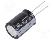 Capacitor: electrolytic; THT; 10000uF; 10VDC; Ø18x25mm; ±20%; 1000h NICHICON