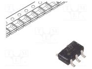 Transistor: NPN x2; bipolar; BRT; 50V; 0.1A; 0.3W; SM6; R1: 2.2kΩ TOSHIBA