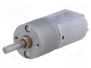 Motor: DC; with gearbox; 12VDC; 1.6A; Shaft: D spring; 225rpm; 63: 1 POLOLU
