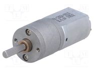 Motor: DC; with gearbox; 6VDC; 2.9A; Shaft: D spring; 30rpm; 488: 1 POLOLU