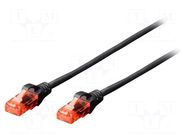 Patch cord; RJ45 plug,both sides; U/UTP; 5e; stranded; CCA; PVC DIGITUS