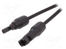 Cable: solar; male; female; 4mm2; plug; plug; PIN: 1; 10m; straight 