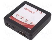 Interface converter; Ethernet,RS232,USB; 95x95x25mm; 5VDC ELATEC