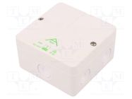 Enclosure: junction box; X: 93mm; Y: 93mm; Z: 55mm; polystyrene; IP65 SPELSBERG