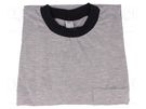 T-shirt; ESD; L (unisex); carbon fiber; grey ELME