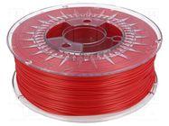 Filament: PLA; Ø: 1.75mm; hot red; 200÷235°C; 1kg DEVIL DESIGN