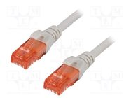 Patch cord; U/UTP; 6; stranded; Cu; LSZH; grey; 20m; 26AWG DIGITUS