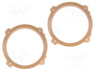Spacer ring; MDF; 165mm; Opel; impregnated,varnished; 2pcs. 4CARMEDIA