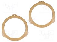 Spacer ring; MDF; 165mm; Opel; impregnated,varnished; 2pcs. 4CARMEDIA