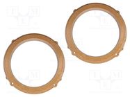 Spacer ring; MDF; 165mm; Kia; impregnated,varnished; 2pcs. 4CARMEDIA