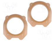 Spacer ring; MDF; 165mm; Citroën; impregnated,varnished; 2pcs. 4CARMEDIA