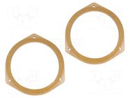 Spacer ring; MDF; 165mm; Subaru; impregnated,varnished; 2pcs. 4CARMEDIA