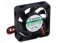 Fan: DC; axial; 12VDC; 40x40x10mm; 16.73m3/h; 31.4dBA; Vapo; 8500rpm SUNON