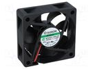 Fan: DC; axial; 24VDC; 60x60x20mm; 38.87m3/h; 33.5dBA; Vapo; 26AWG SUNON