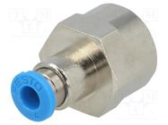 Push-in fitting; threaded,straight; -0.95÷6bar; Thread: G 1/4" FESTO